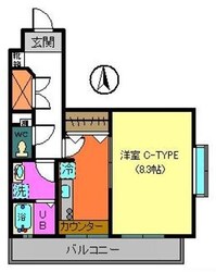 トレセリア暁町の物件間取画像